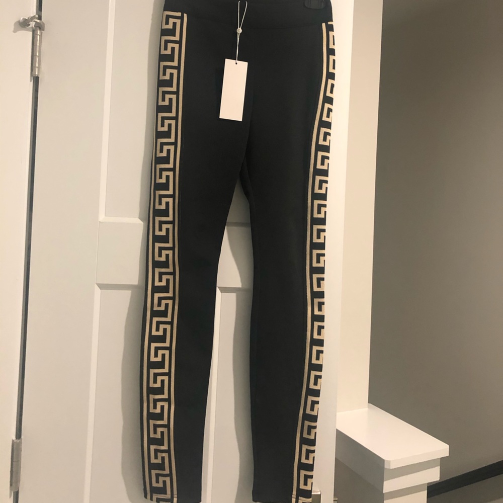 Black Pants Aztec Print